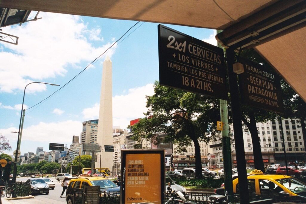Buenos Aires near Obelisk — best city in South America for expats