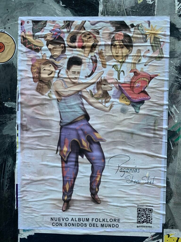 Poster for launching new album in Buenos Aires