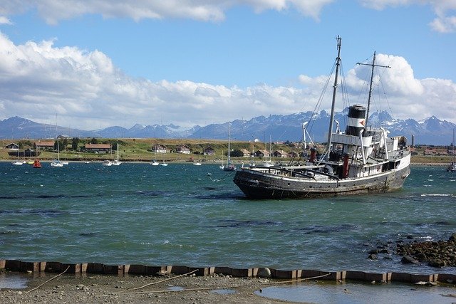 Cruise ship near Ushuaia