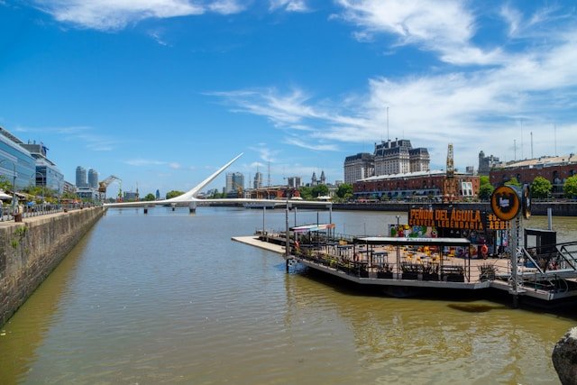 Puerto Madero waterfront and Puente de la Mujer in Buenos Aires 2026
