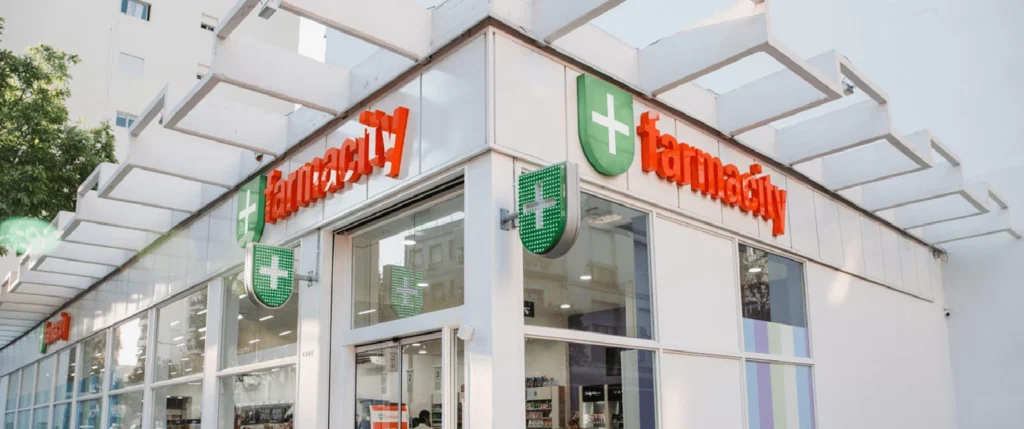 Farmacity, the most widespread chain, clean, well-stocked, and staff are generally helpful